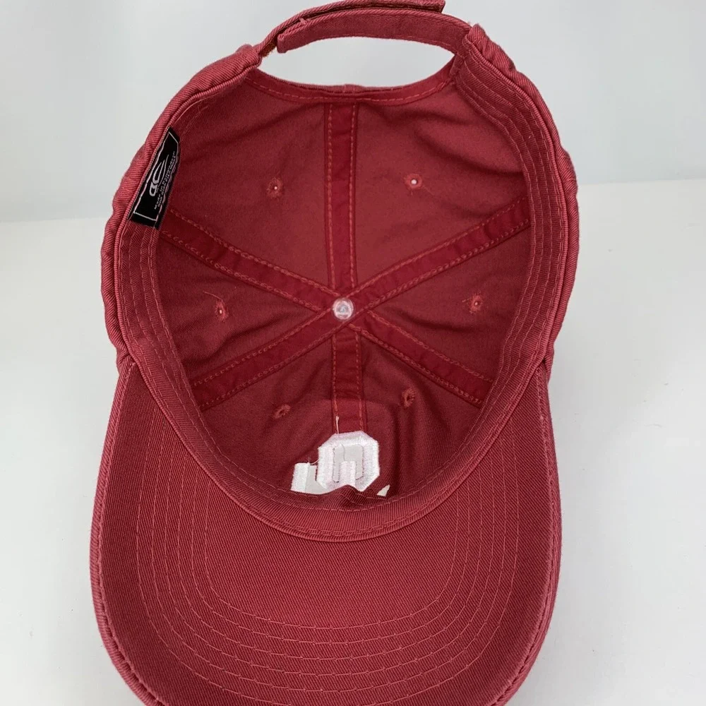 Oklahoma Sooners OU '21 Crimson Hat Adjustable Strapback Baseball Cap Outdoor